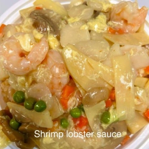 Shrimp with Lobster Sauce.