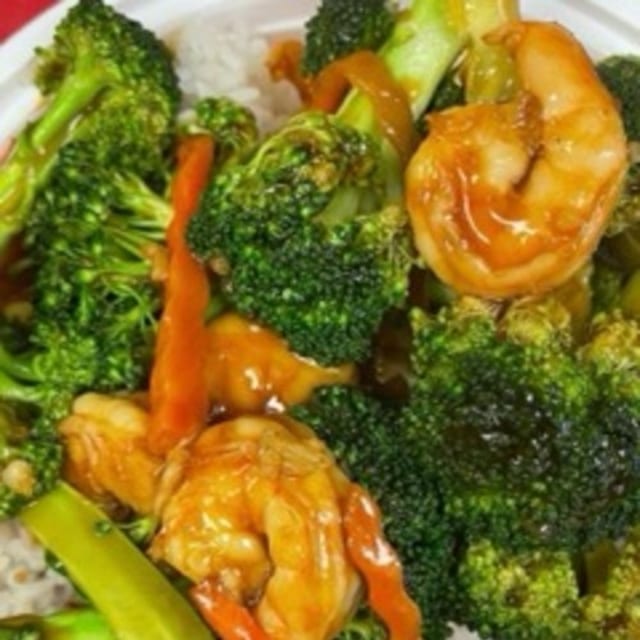 Shrimp with Broccoli.
