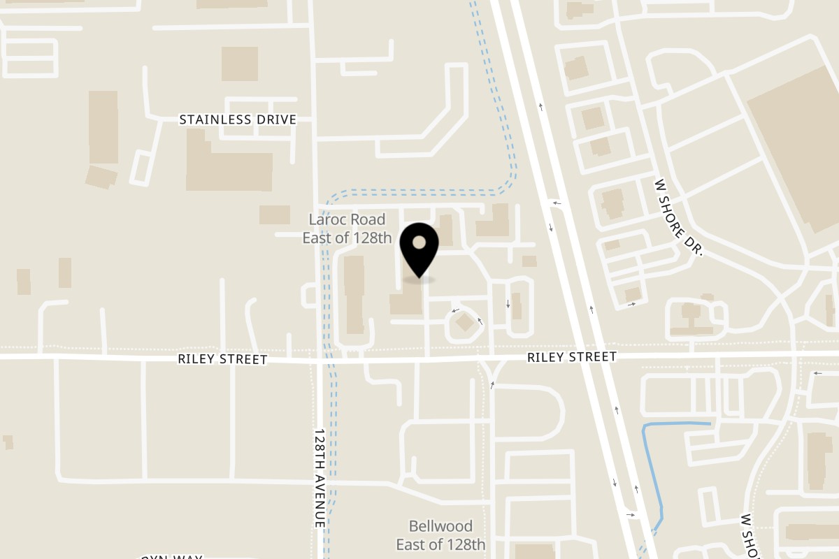 Map showing the location of Mr You Chinese Food on 12719 Riley St Ste 30 in Holland